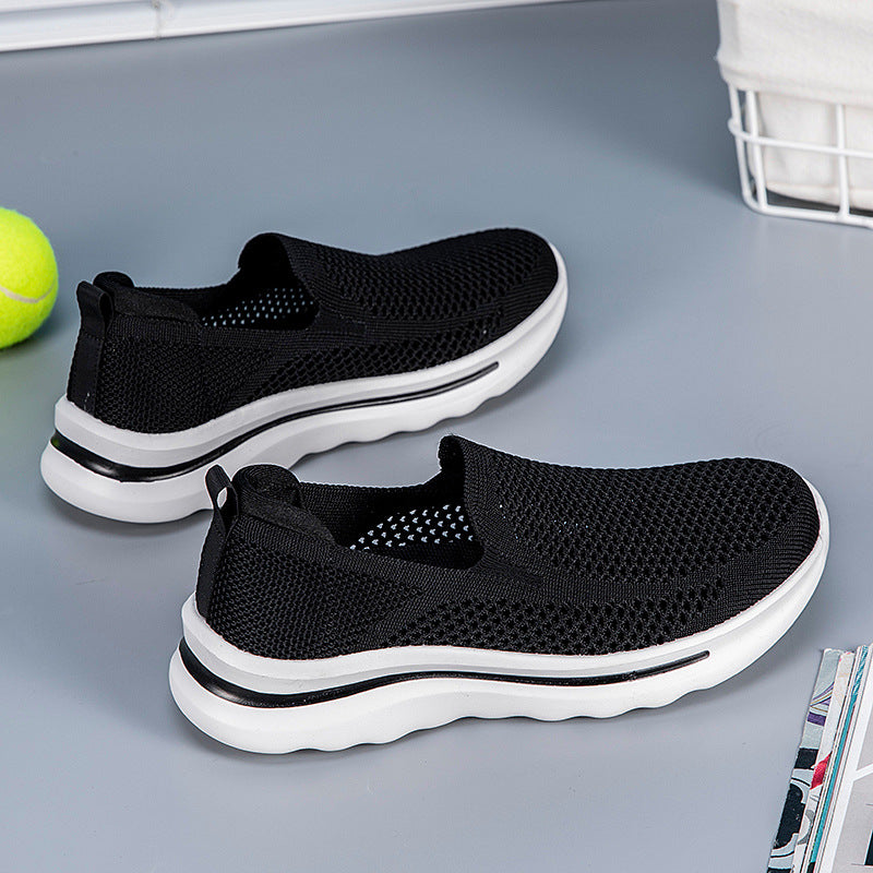 Damen Sneaker Slip-On Atmungsaktiv Comfort Mesh