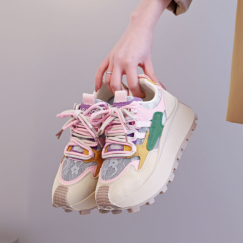 Damen Sneaker Trendy Ergonomisch mit Weichem Innenfutter
