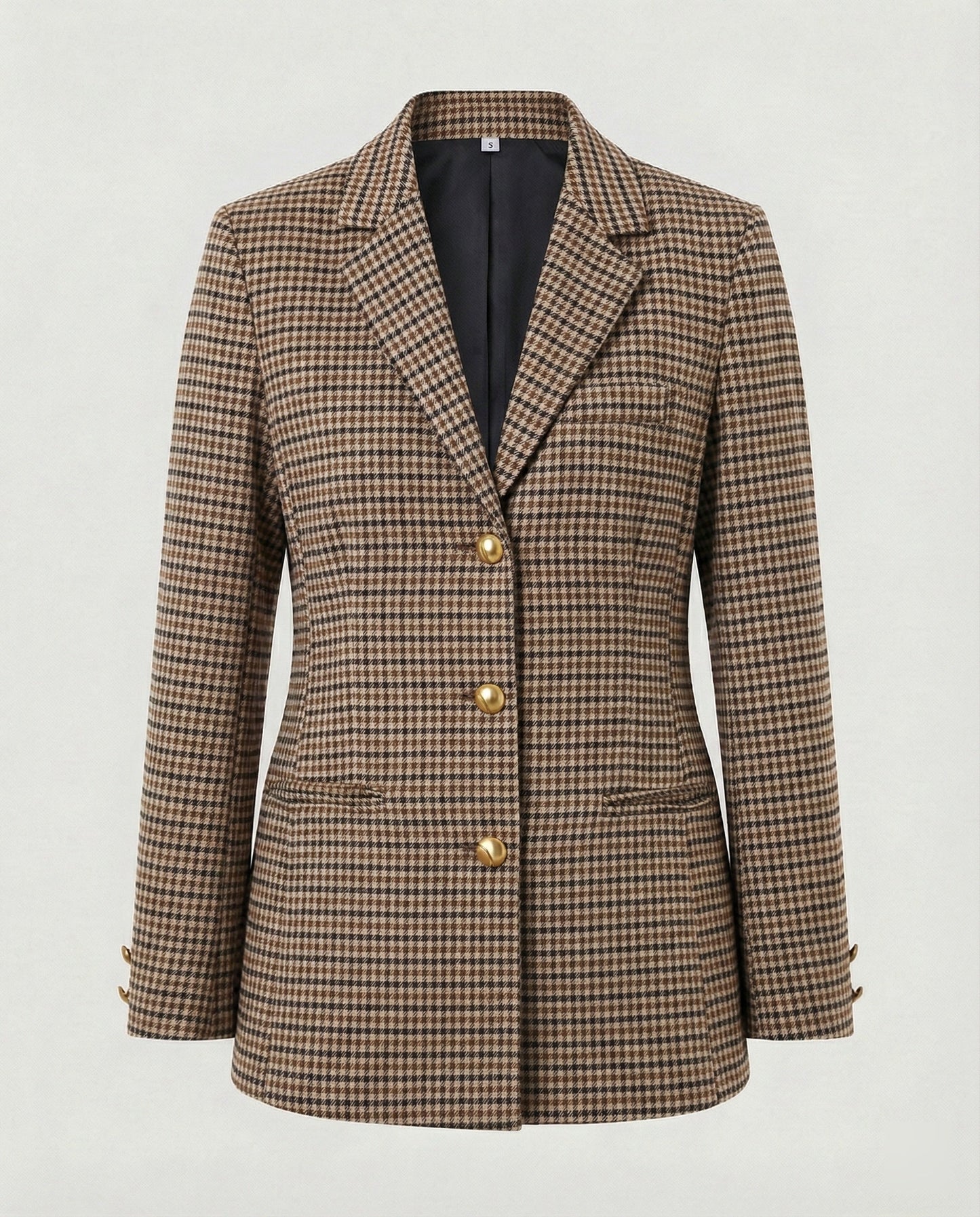 Elegante Damen Blazerjacke Golden Knöpfe Modern