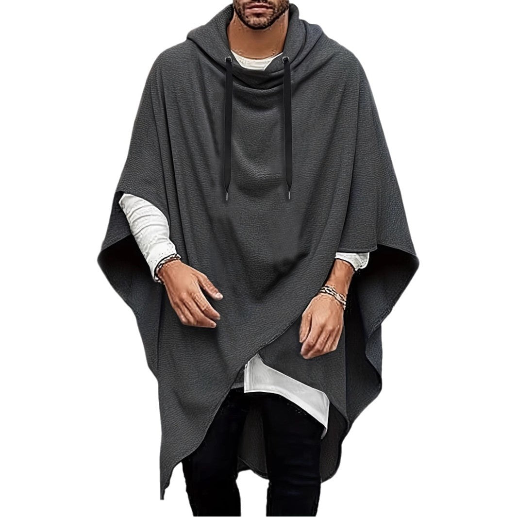 Herren Kapuzenponcho Atmungsaktiv Modern Sportlich