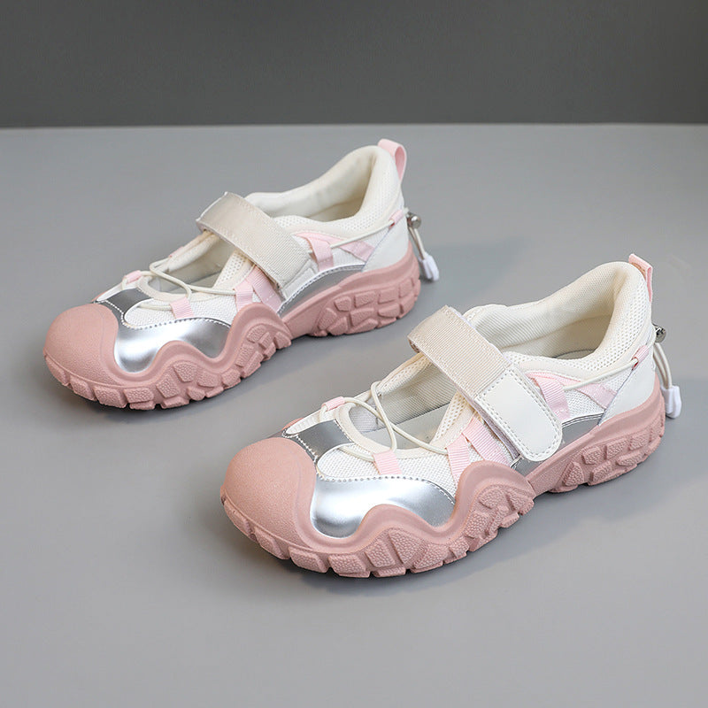 Damen Sport Schuhe mit Verstellbarem Riemen Freizeit