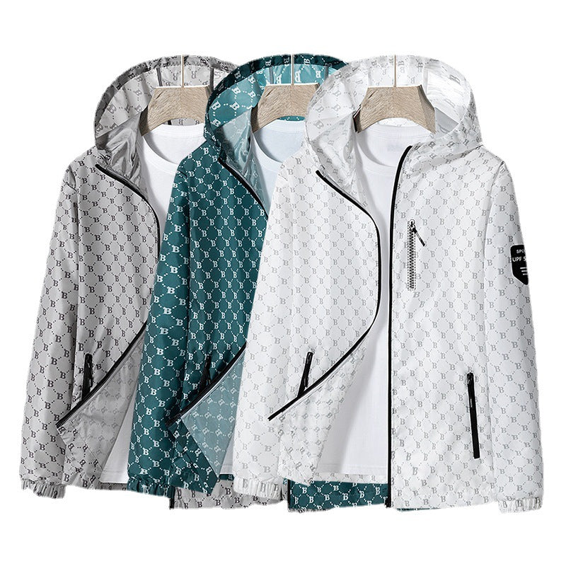 Herren Windjacke Atmungsaktiv Reflektierend Sportlich