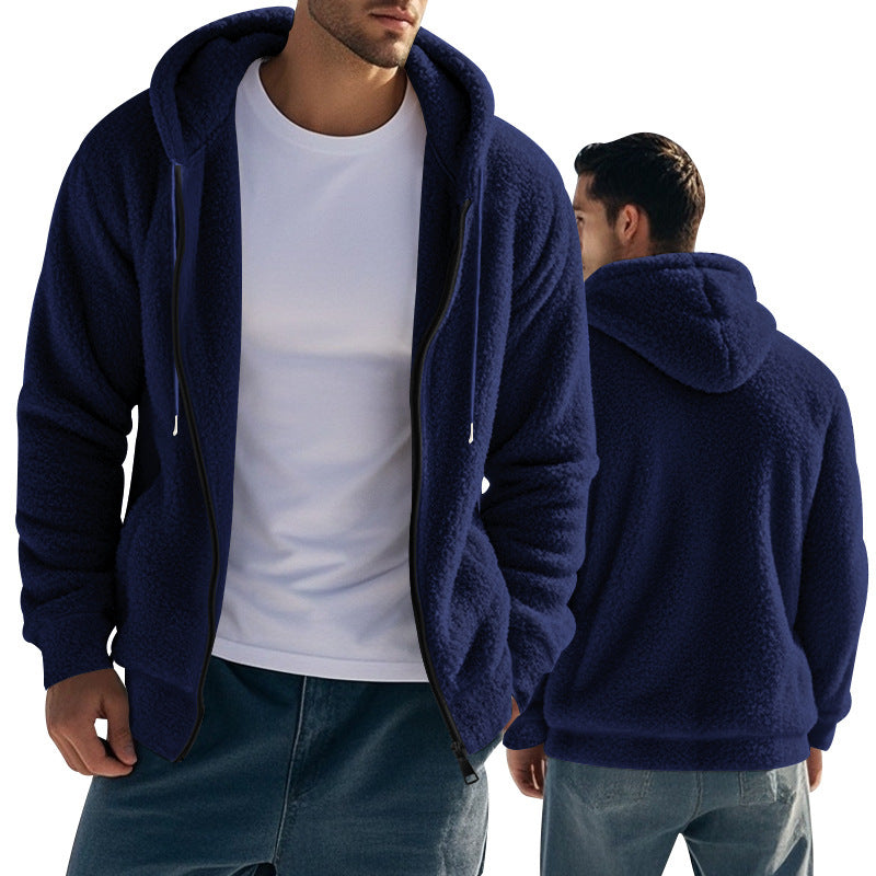 Herren Fleecejacke Großes Modell Übergroßer Schnitt
