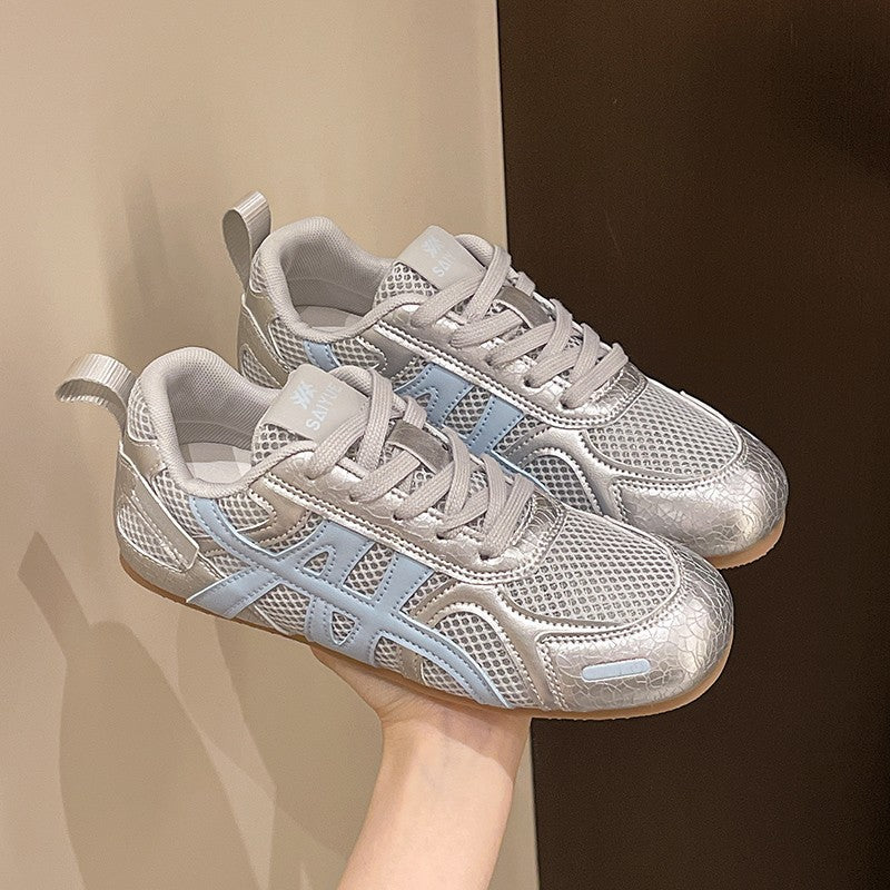 Damen Sneaker Atmungsaktiv Strukturiert Rutschfest