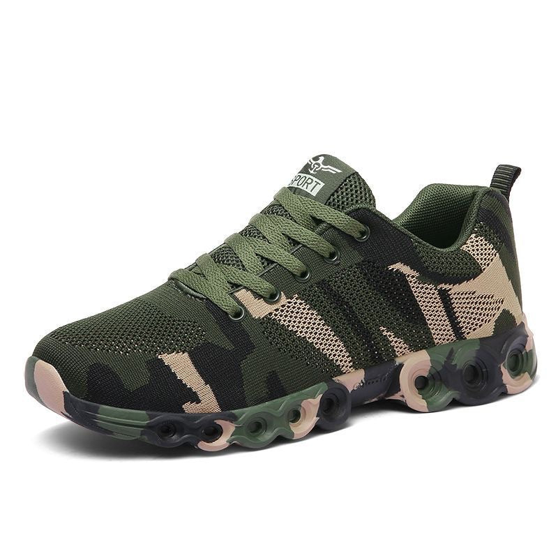 Damen Sneaker Sport Camouflage Laufschuhe Komfort Sohle