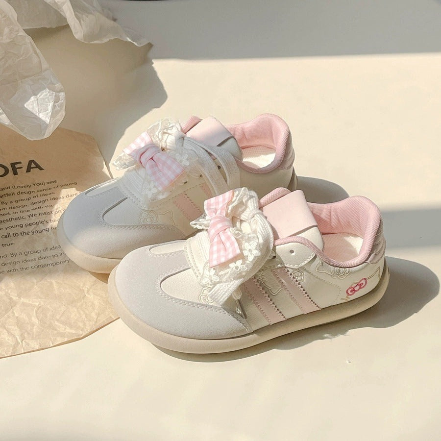 Damen Sneaker Atmungsaktiv mit Schleifen Damen Sportschuh