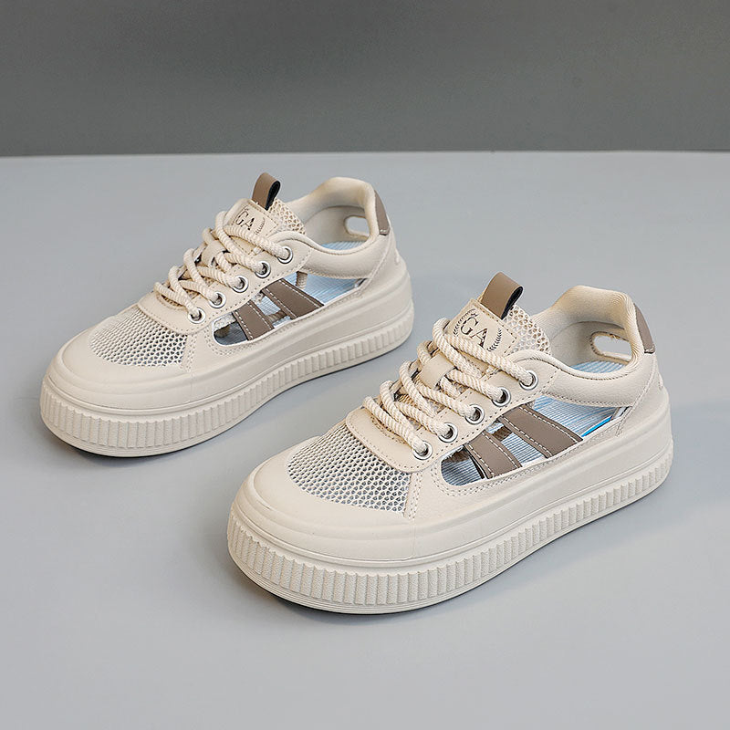 Damen Sneaker Sportlich Luftdurchlässig Komfort Sneaker