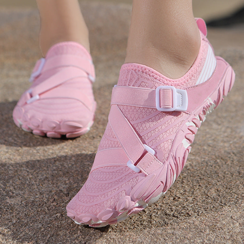 Damen Aquafitness Schuhe Sportlich Rutschfest Verstellbar