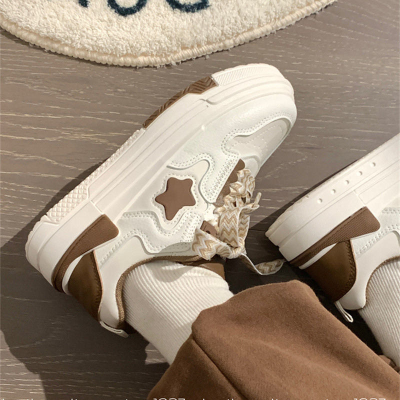 Damen Sneaker Sportlich Rutschfest Schnürsenkel