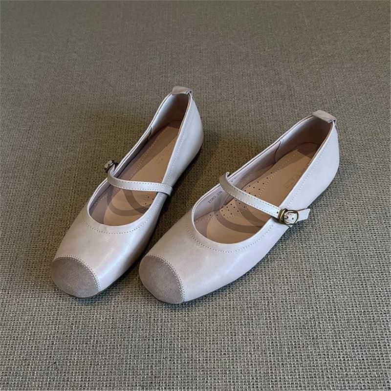 Damen Ballerinas Bequem Elegant Riemenverschluss