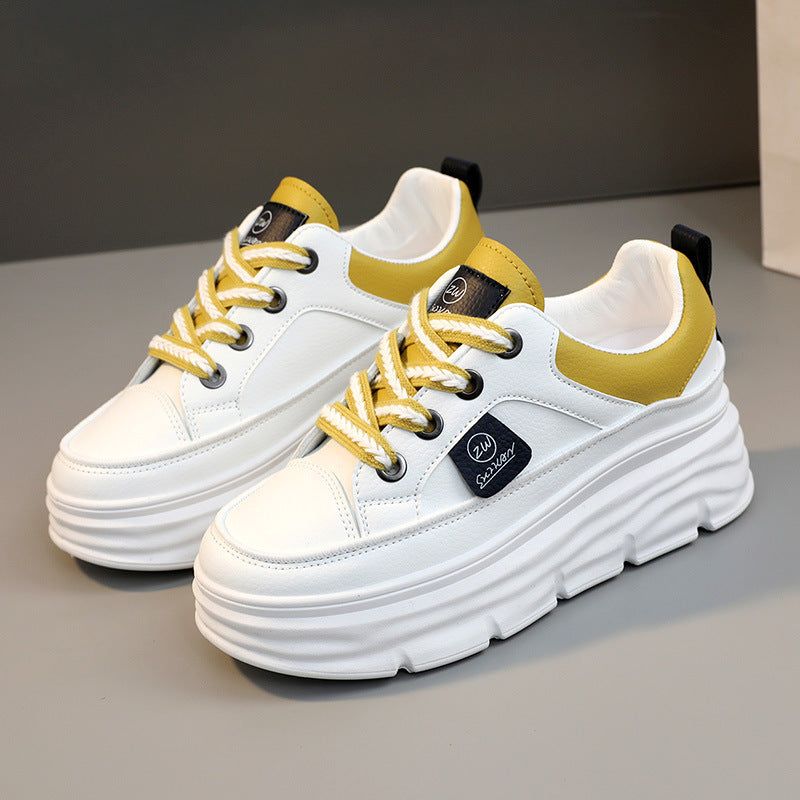 Damen Sneaker Plateau Sportschuhe Komfortabel Modisch Höher