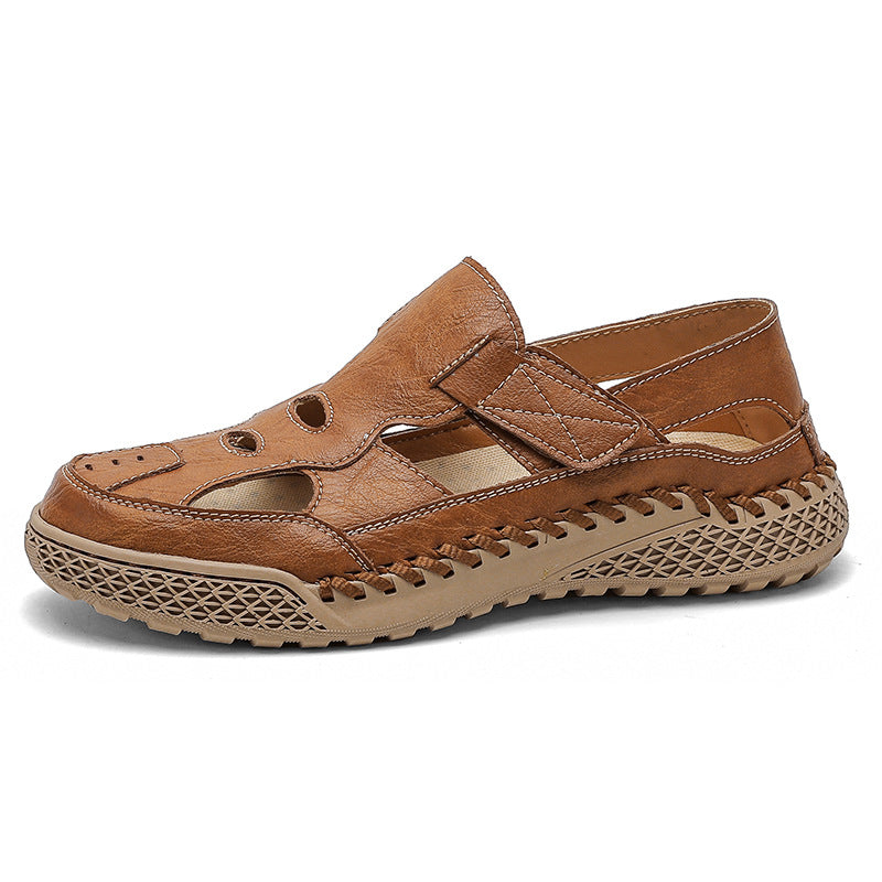 Damen Leder Sandalen Bequem Sommer Mode