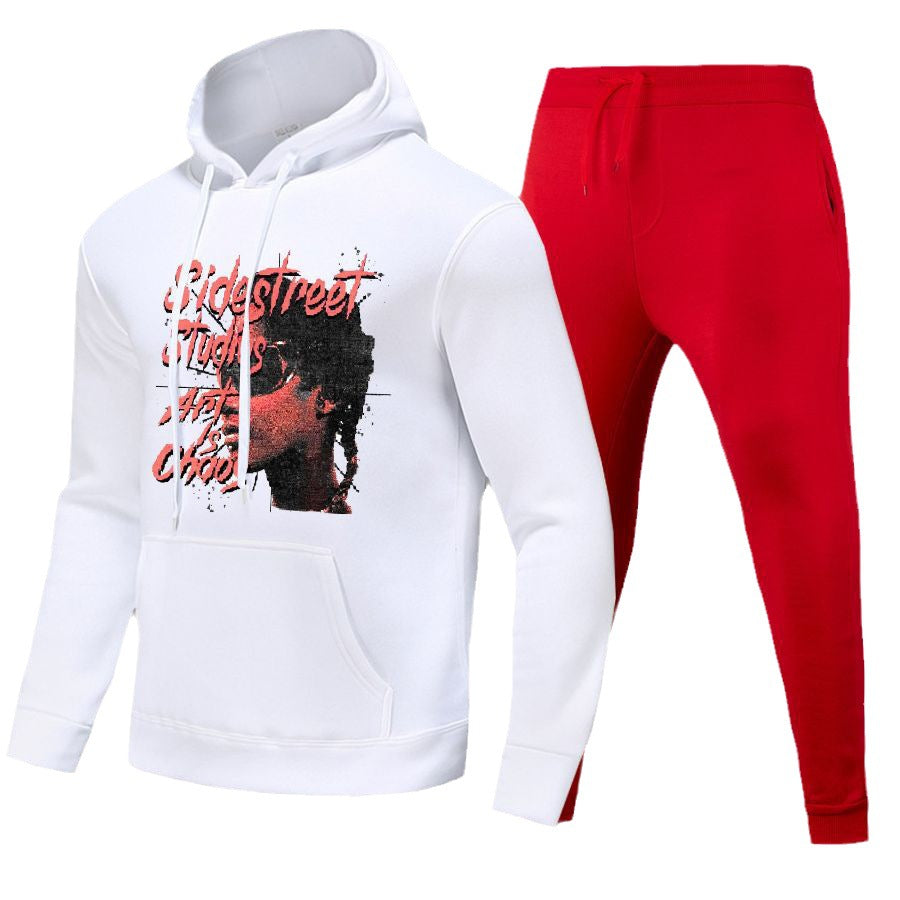 Herren Hoodie Jogginghose Set Graffiti Style Streetwear