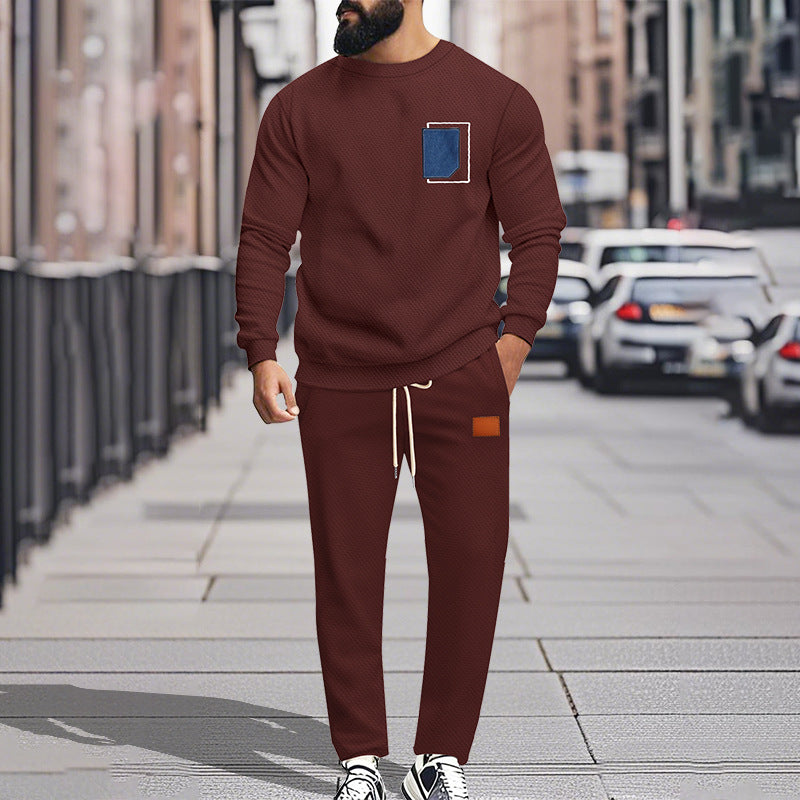 Herren Freizeitanzug Bequem Modern mit Taschen