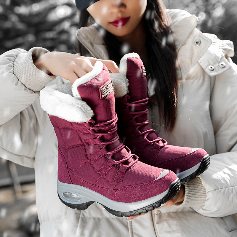 Damen Winterstiefel Warm Isoliert Griffig