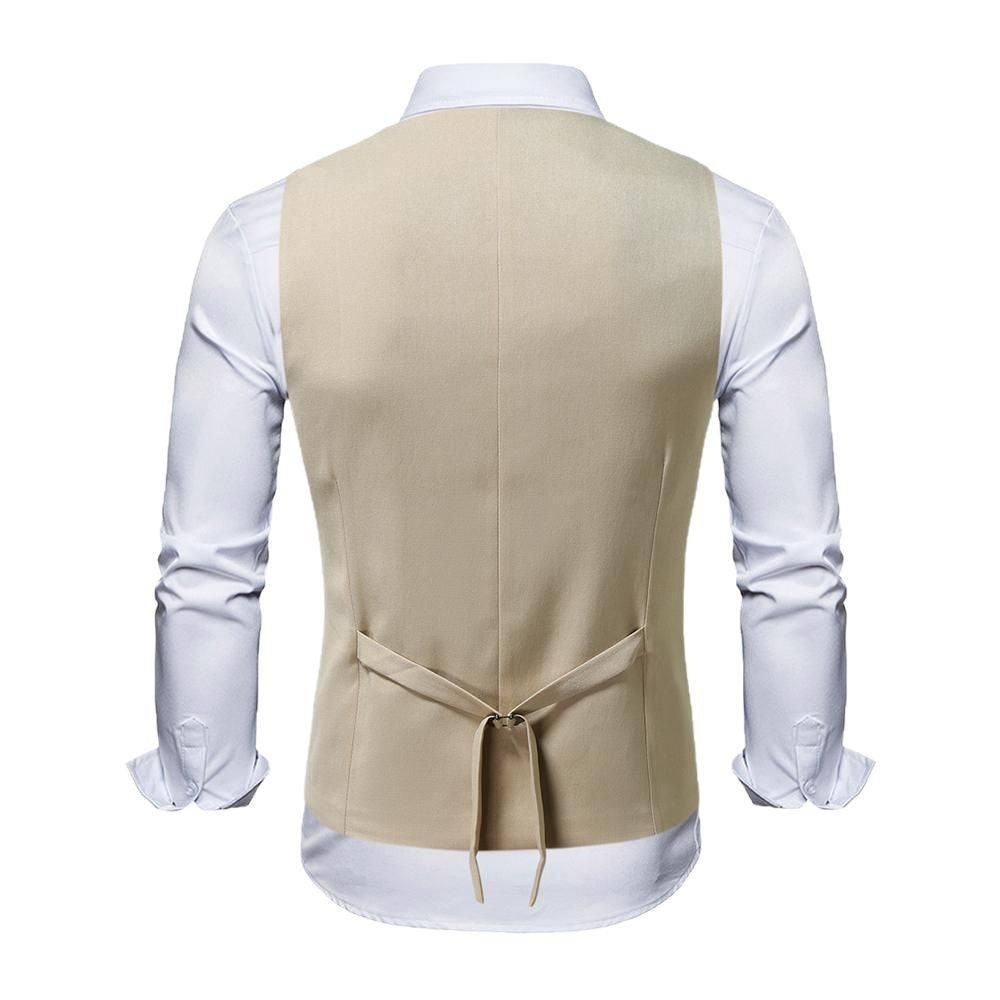 Herren Weste Modern Elegant mit Knopfleiste und Details