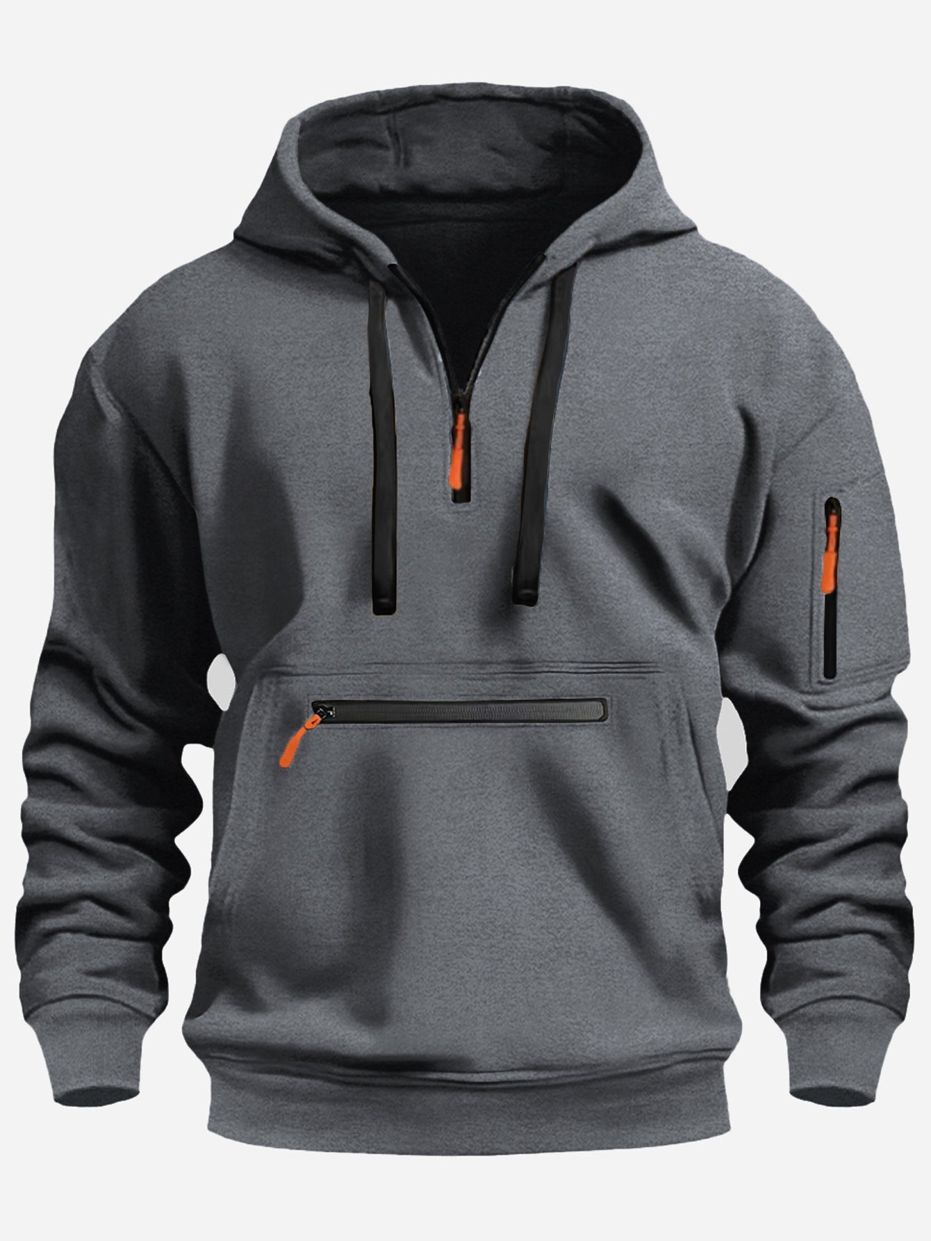 Funktionspullover Herren Kapuzenpullover Sportlich Modern