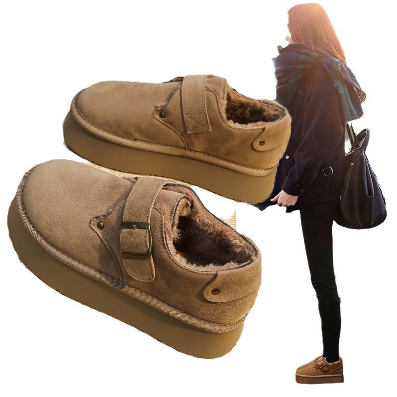 Damen Slipper Weich Komfortabel Mit Schnalle