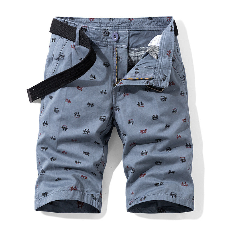 Herren Cargo Shorts Trendig Mit Verstellbarem Bund