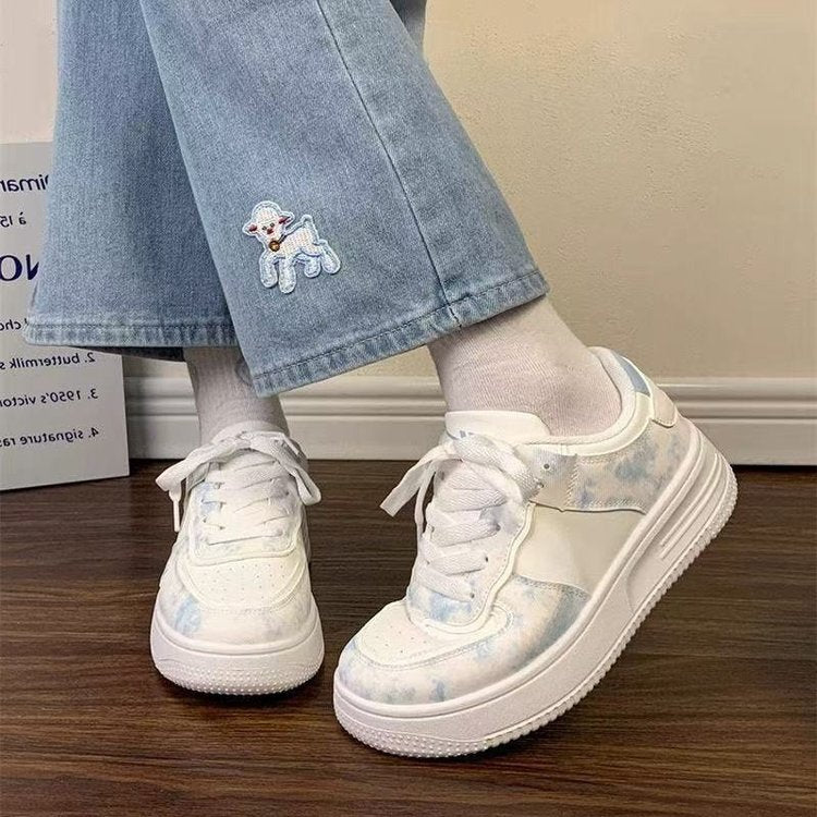 Damen Sneaker Farbenfroh mit Weichsohle Komfortsport