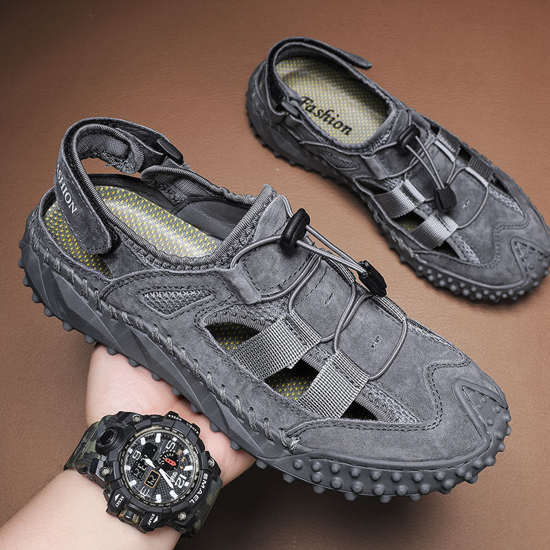 Damen Sandalen Bequem Schnellschnürsystem Modern