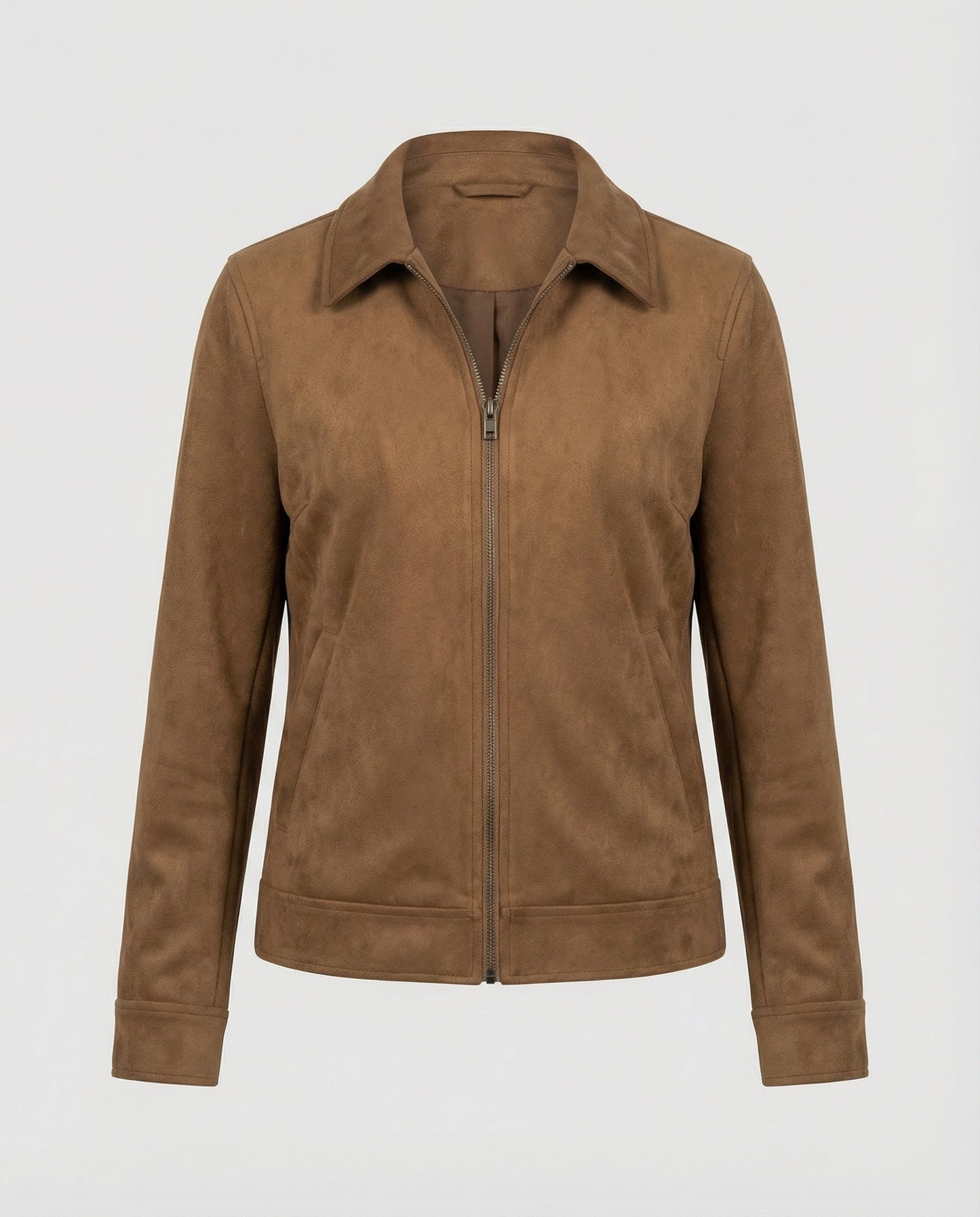 Lederjacke Damen Oversize Velourslederjacke Modern