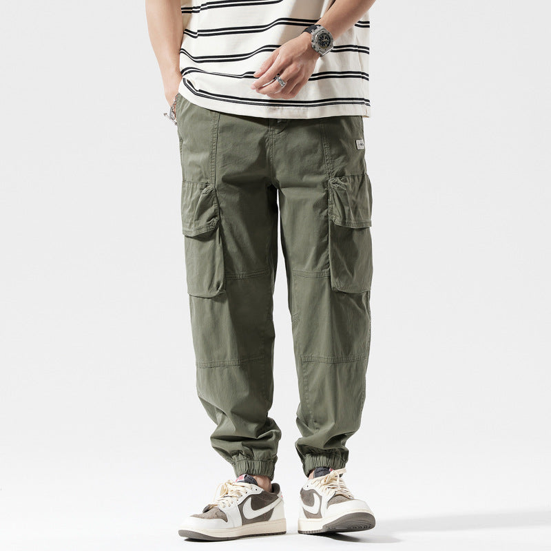 Herren Jogginghose Bequem Cargo Style Gummibund