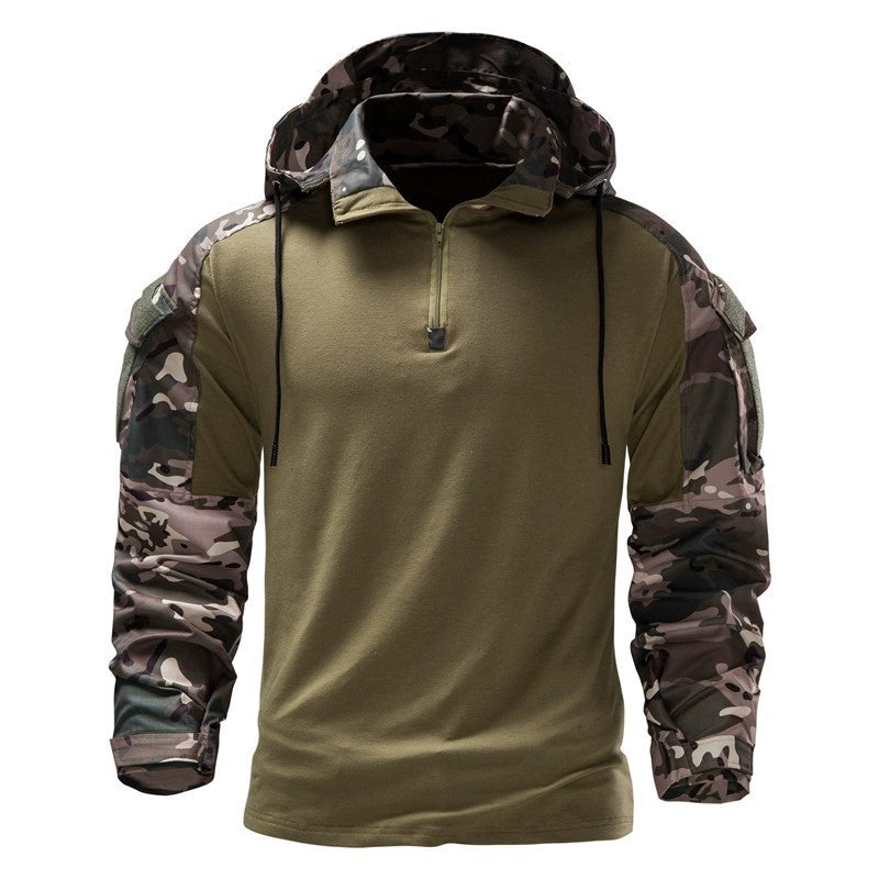Taktischer Herren Pullover Camouflage Kapuze Outdoor