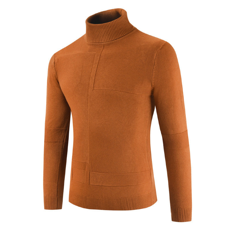 Herren Rollkragenpullover Weich Modern Strick