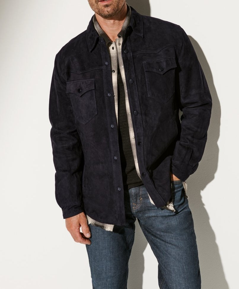 Lederjacke Herren Modern Schnitt mit Taschen