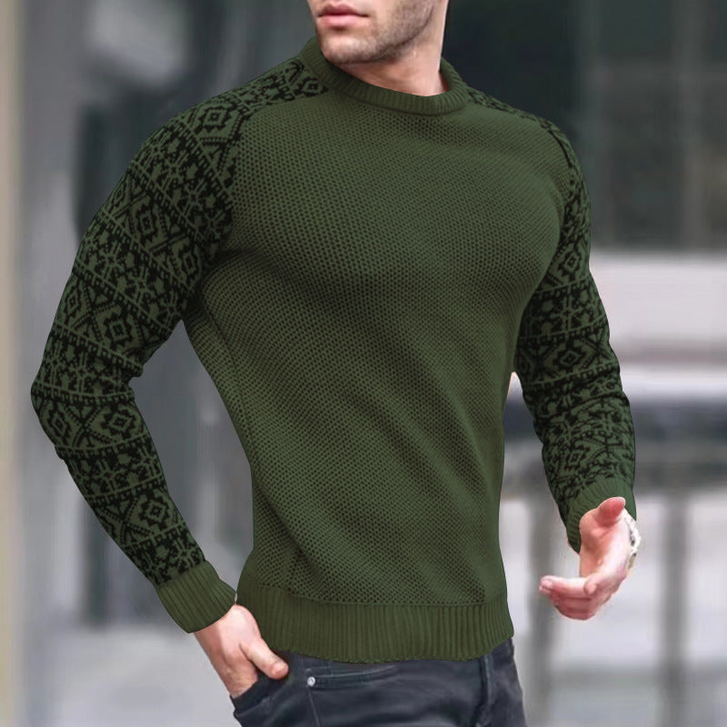 Herren Strickpullover Grafisches Muster Modern