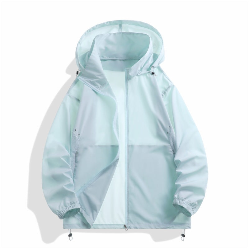Wetterfeste Outdoor-Jacke Unisex mit Kapuze und verstellbaren Ärmeln