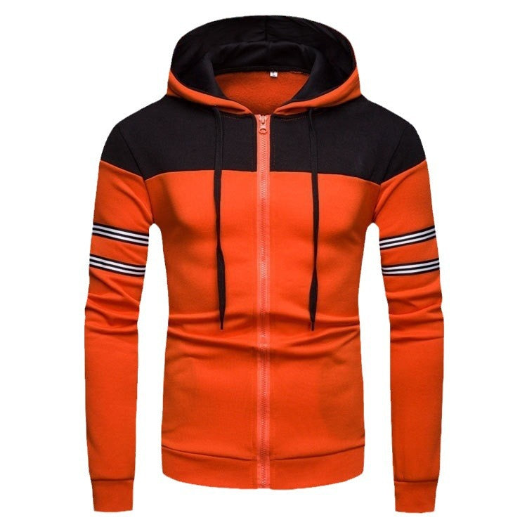 Herren Kapuzenpullover Sportlich Kontrastfarben Modern