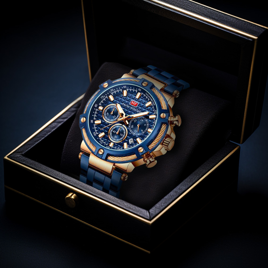 Herren Armbanduhr Maritime Quarzuhr Schwarz