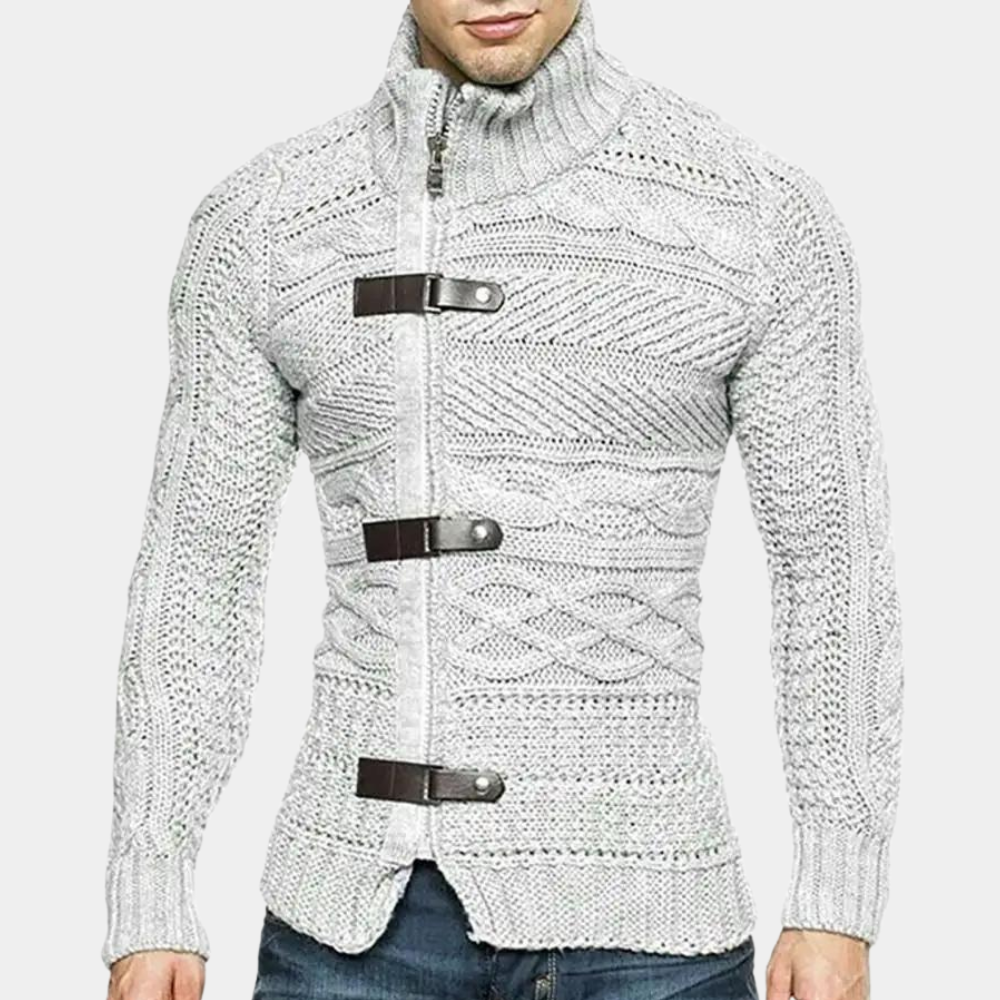Herren Rollkragenpullover Merinowolle Warm Klassisch