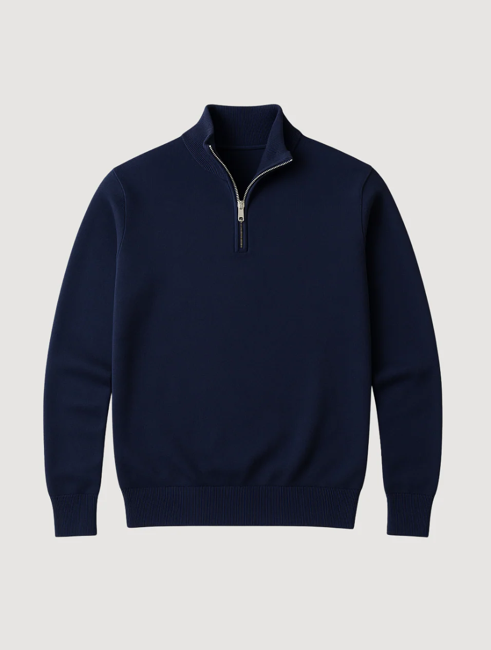 Old Money Half-Zip Pullover für Herren – Marineblau 7