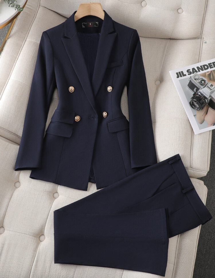 Stylisches Jacken Hosen Set Damen Modern