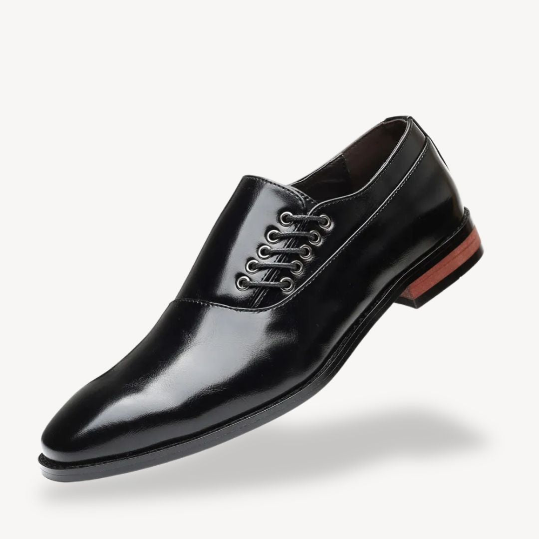 Orthopädische Herrenschuhe aus Leder mit seitlicher Schnürung | Loravelle 3