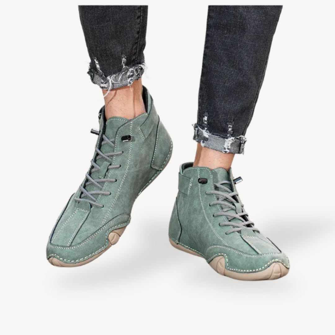 Orthopädische High-Top-Freizeitschuhe aus Wildleder für Herren | Loravelle 6