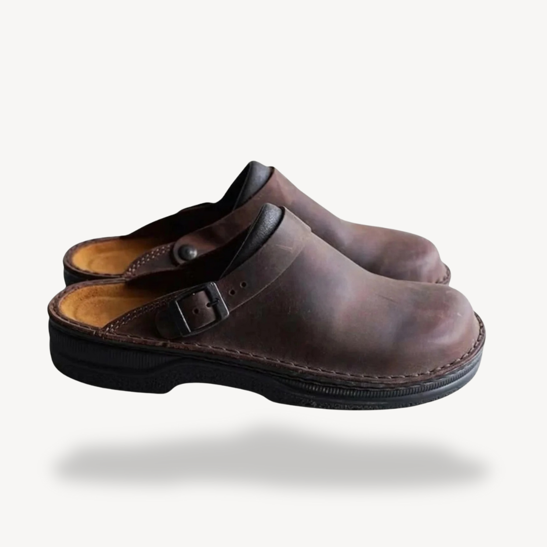 Orthopädische Wildleder-Clogs für Herren | Loravelle 2