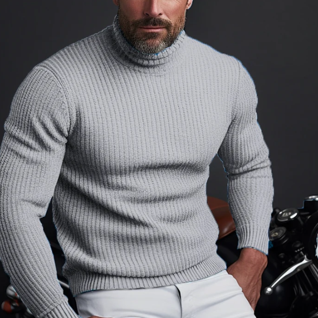 Herren Rollkragenpullover Designer Qualität Warm