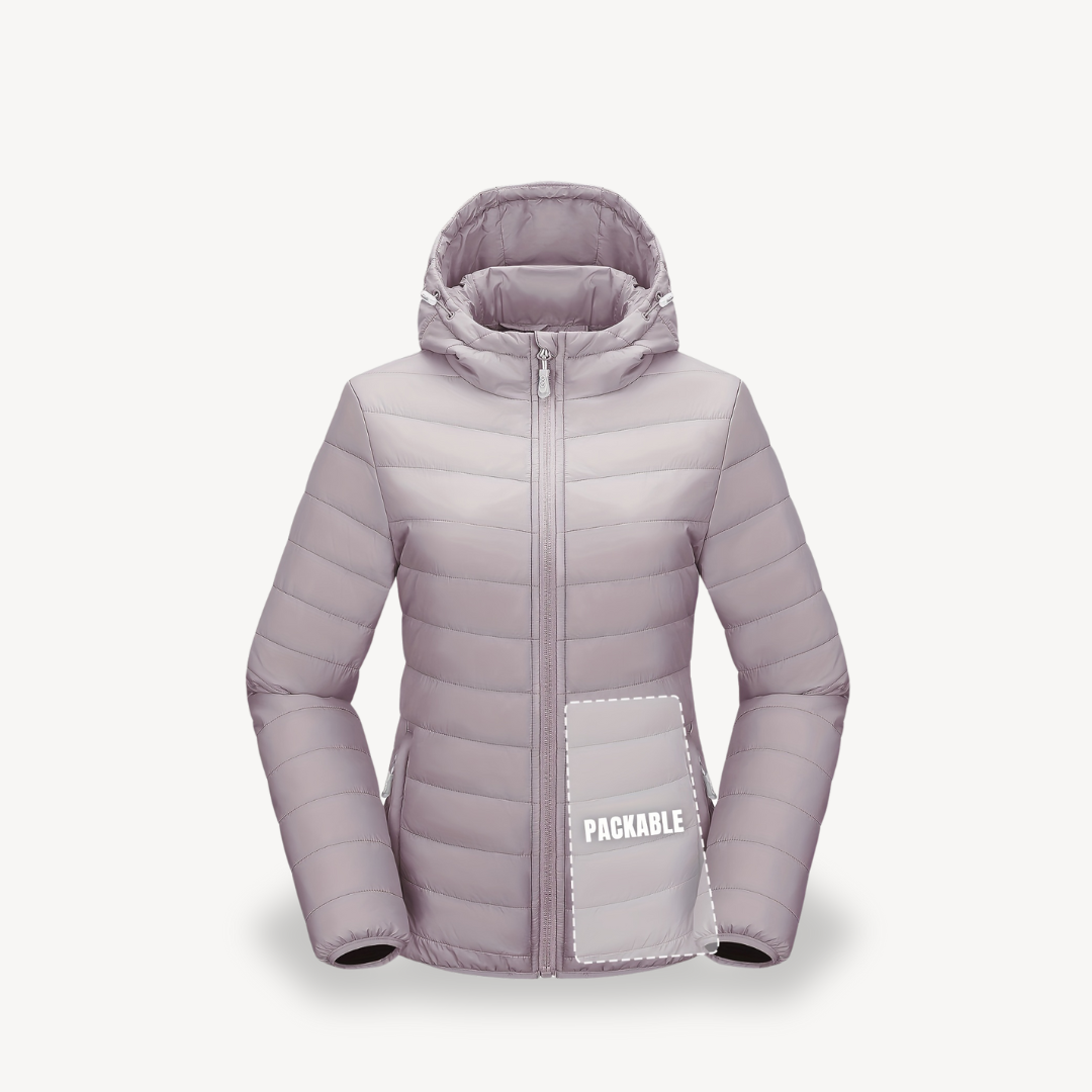 Packbare Pufferjacke mit Kapuze für Damen | Loravelle 6