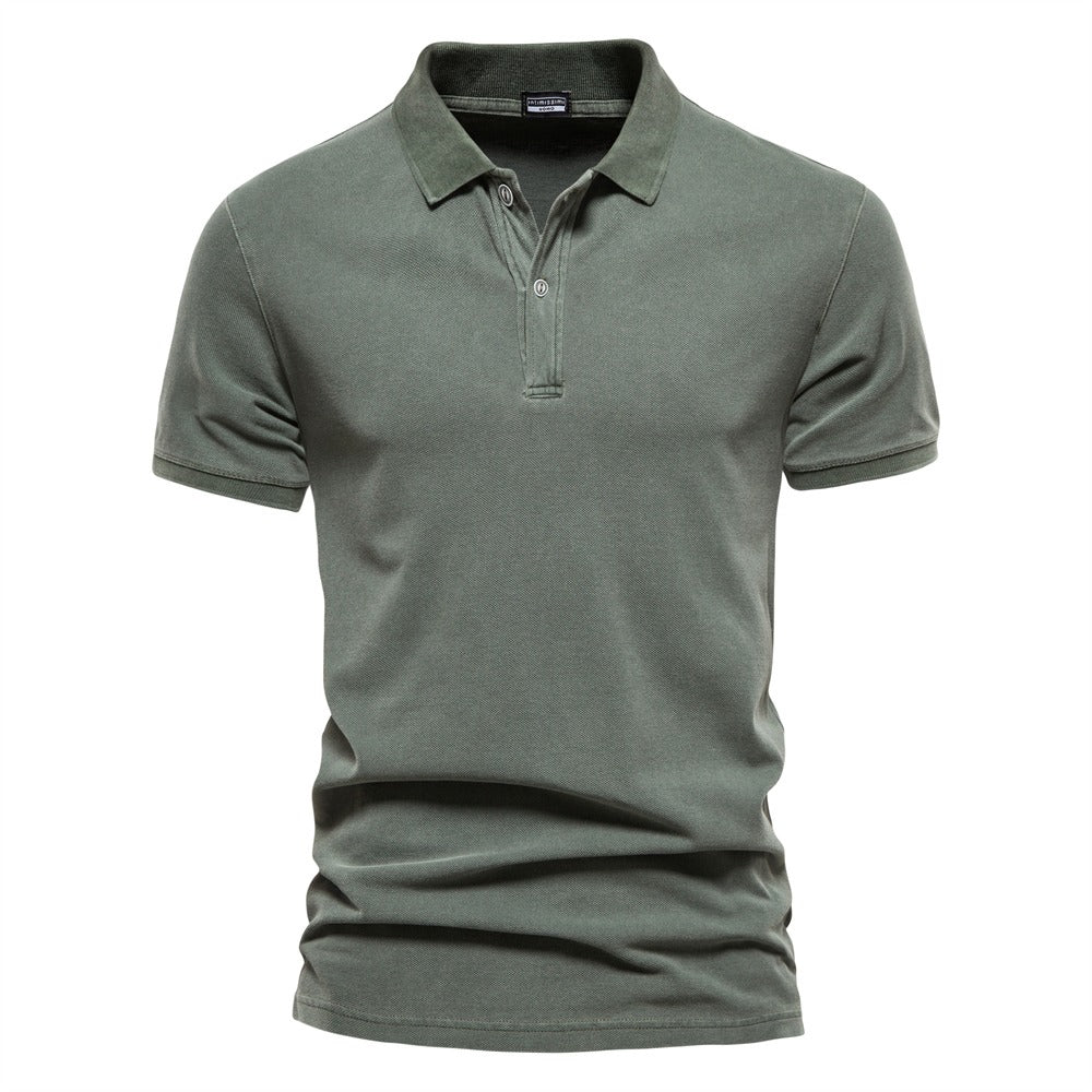 Polo-T-Shirt | Lässig | Halbknopf | Herrenhemden | Polohemden-Chaps Herrenmode