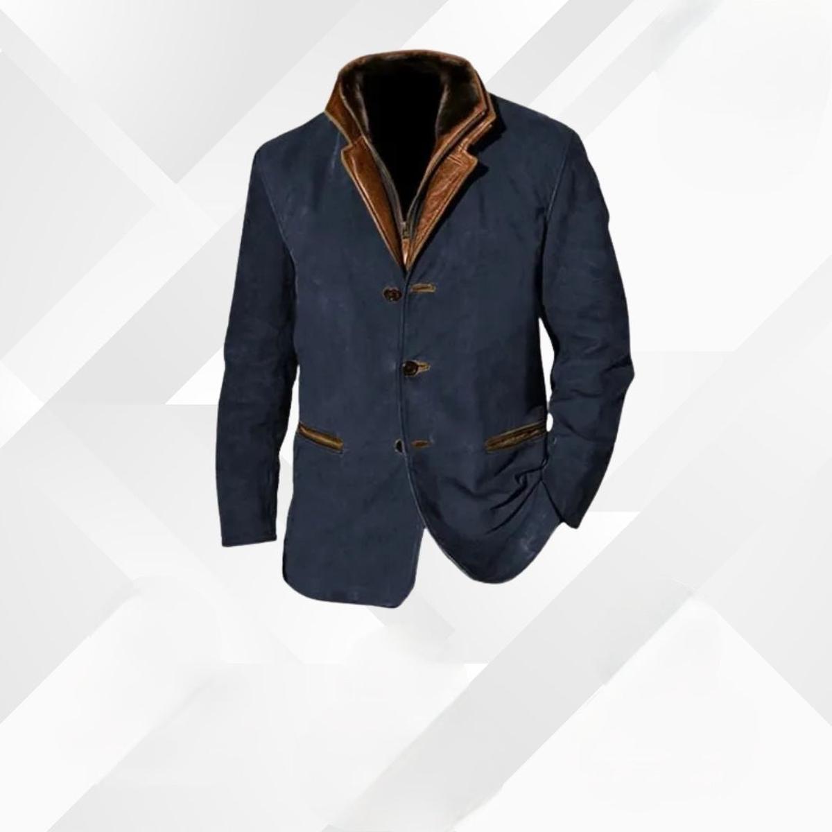 Herren Winterjacke Klassisch Lässig Mit Knöpfen