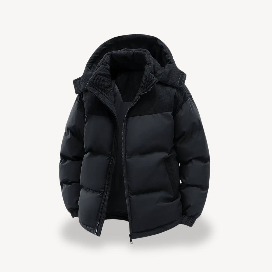 Pufferjacke für Herren mit Cordkapuze | Loravelle 9