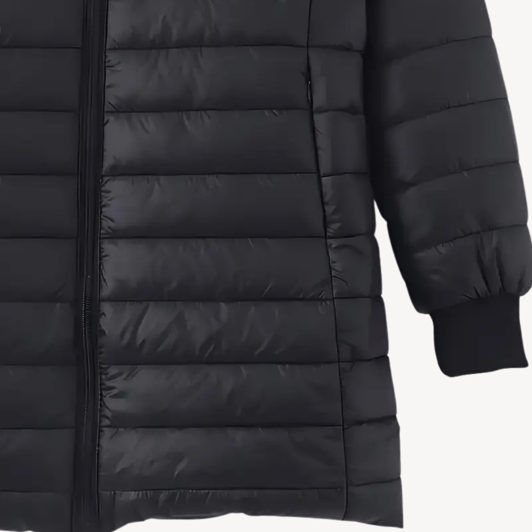 Pufferjacke mit Kapuze und Sherpa-Futter für Damen | Loravelle 8