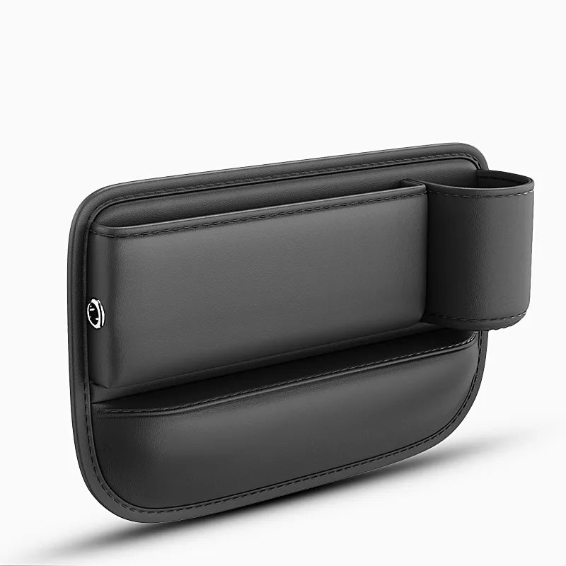 Praktischer Auto Becherhalter Leder Schwarz