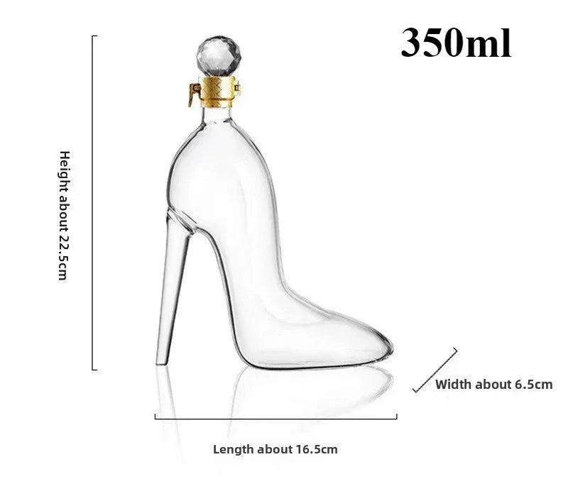 Glas Weinkaraffe Elegant Hochglanz Design