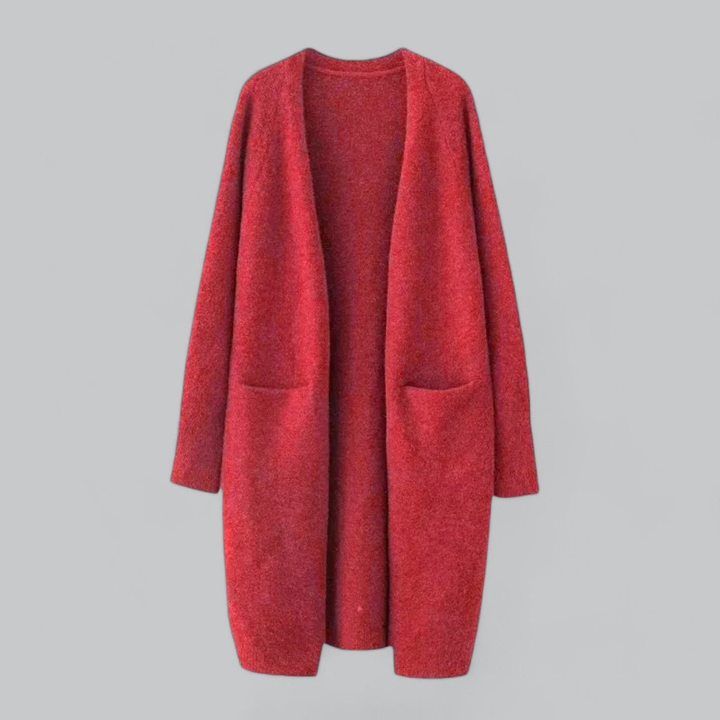 Elegante Frauen Strickjacke Lang aus Cashmere