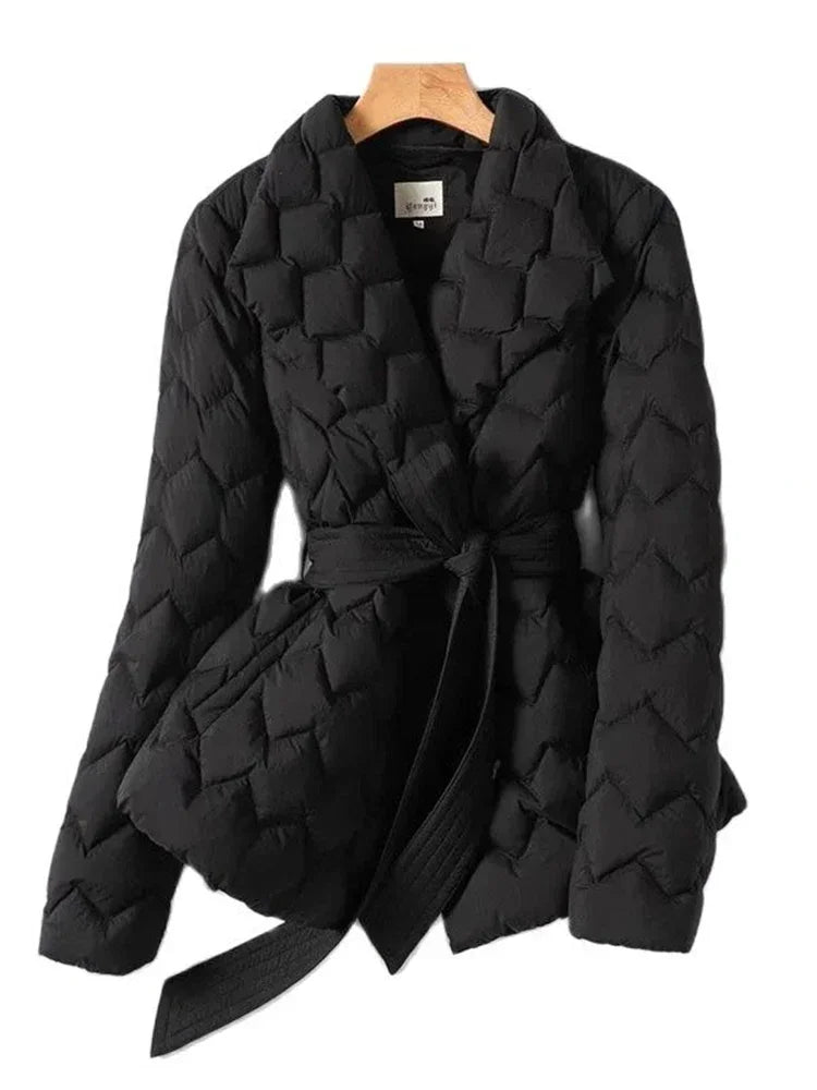 Damen Winterjacke Puffer Stepp Optik Eleganz